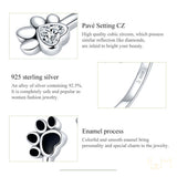 925 Sterling Silver Adjustable dog paw ring with zirconia (12)
