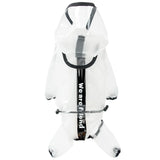 Raincoat, waterproof, transparent, with hood, for pets.