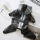 Raincoat, waterproof, transparent, with hood, for pets.