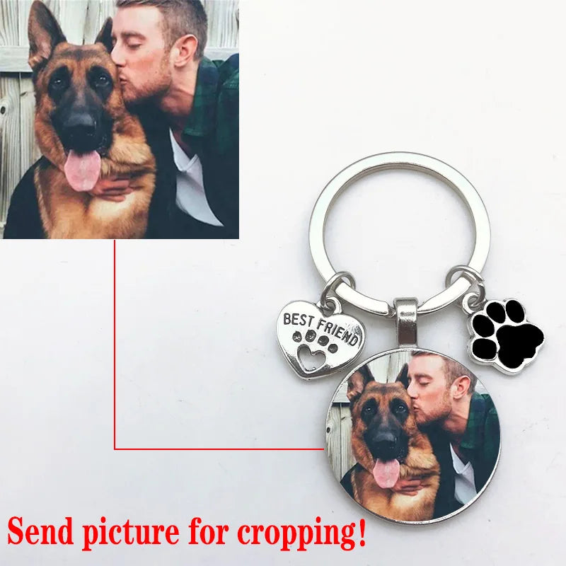 Custom Dog Photo Keychain