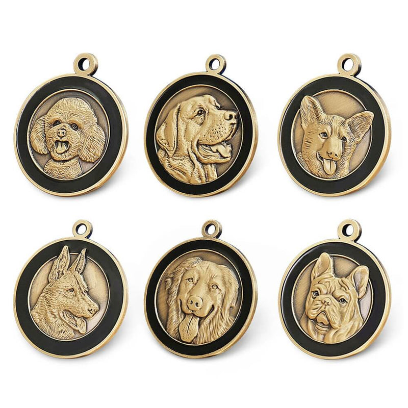 Personalized Golden Retriever dog id collar tag (3)