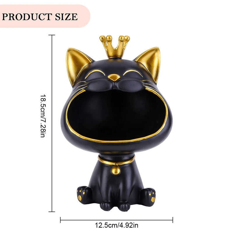 Lucky Cat Figurine Storage Box