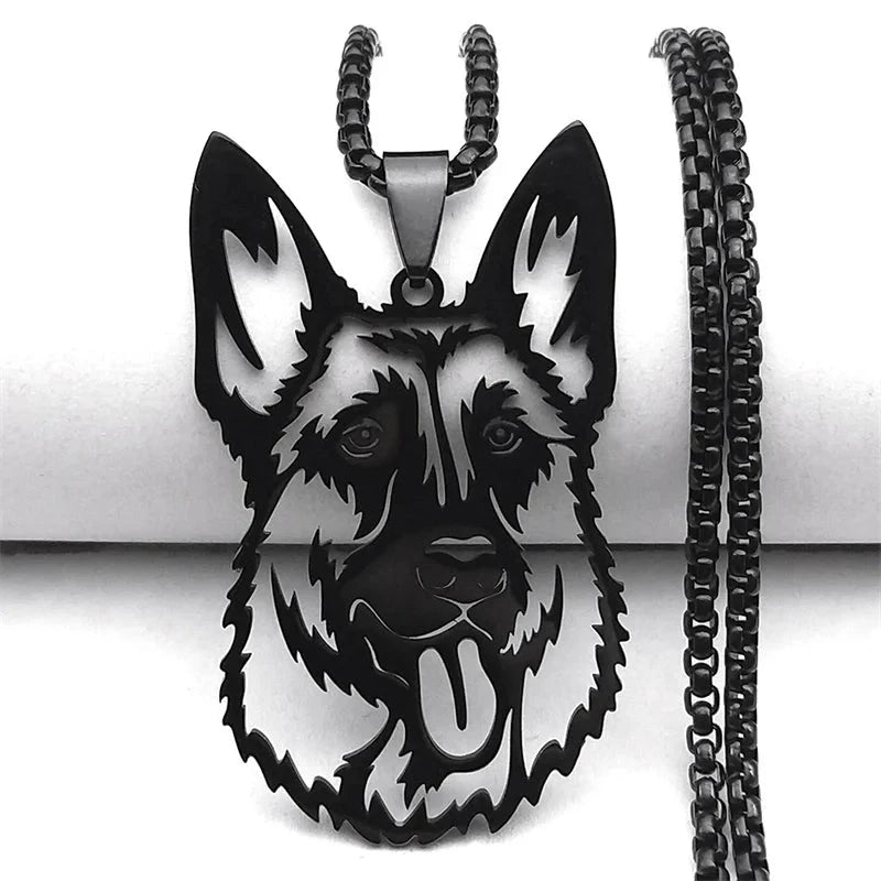 ShepherdPunk Dog Pendant Necklace