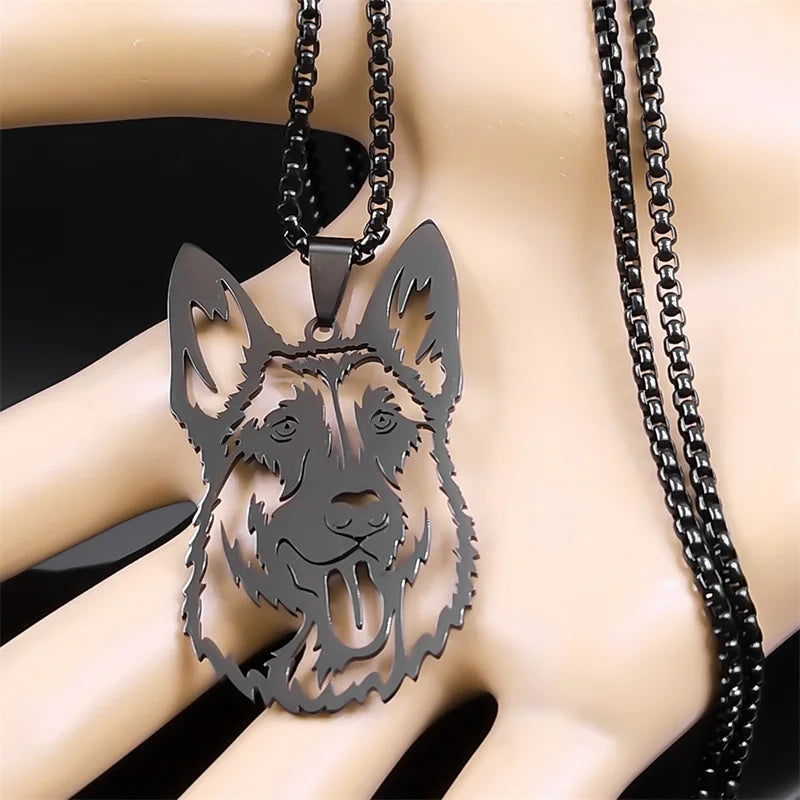 ShepherdPunk Dog Pendant Necklace