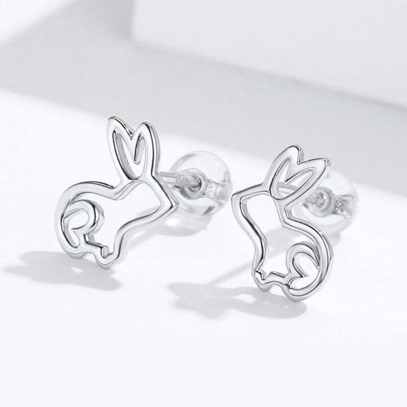 Women's Design Rabbit Tray Rings - Silver Rings 925 (8)