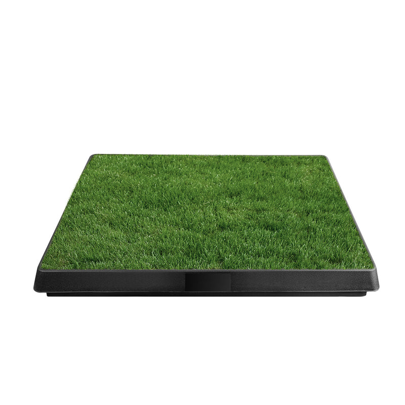Pet training pad with artificial grass