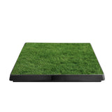 Pet training pad with artificial grass