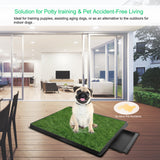 Pet training pad with artificial grass