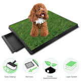 Pet training pad with artificial grass