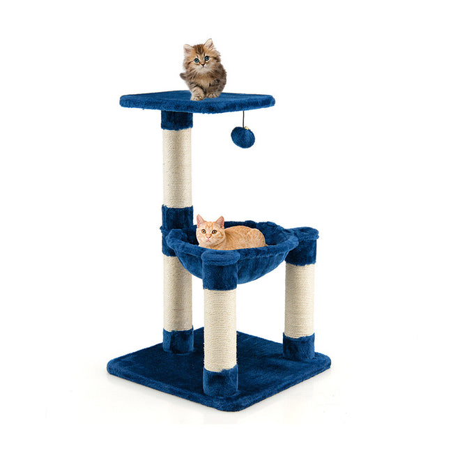 Multi-Level Cat Tower Cat Tree w/Hammock