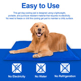 Cooling Mat for Dogs and Cats Pressure Activated, No Water or Refrigeration Required, Non-Toxic Gel