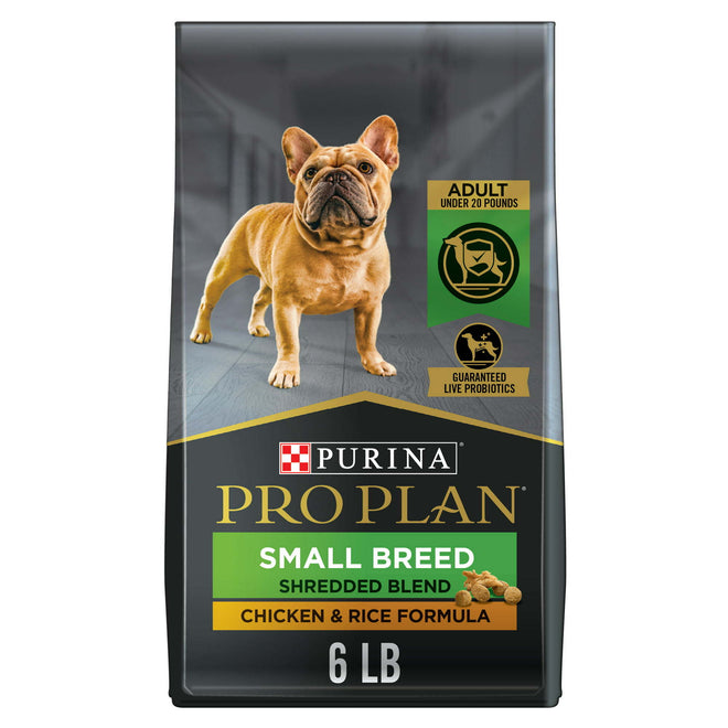 Purina Pro Plan Shredded Blend Chicken & Rice for Small Breed Adult Dogs