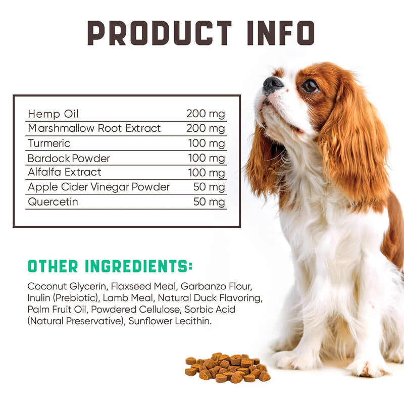Natural Dog Allergy Chews with Omega Probiotics & Apple Cider Vinegar