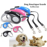 Portable telescopic collar for dogs