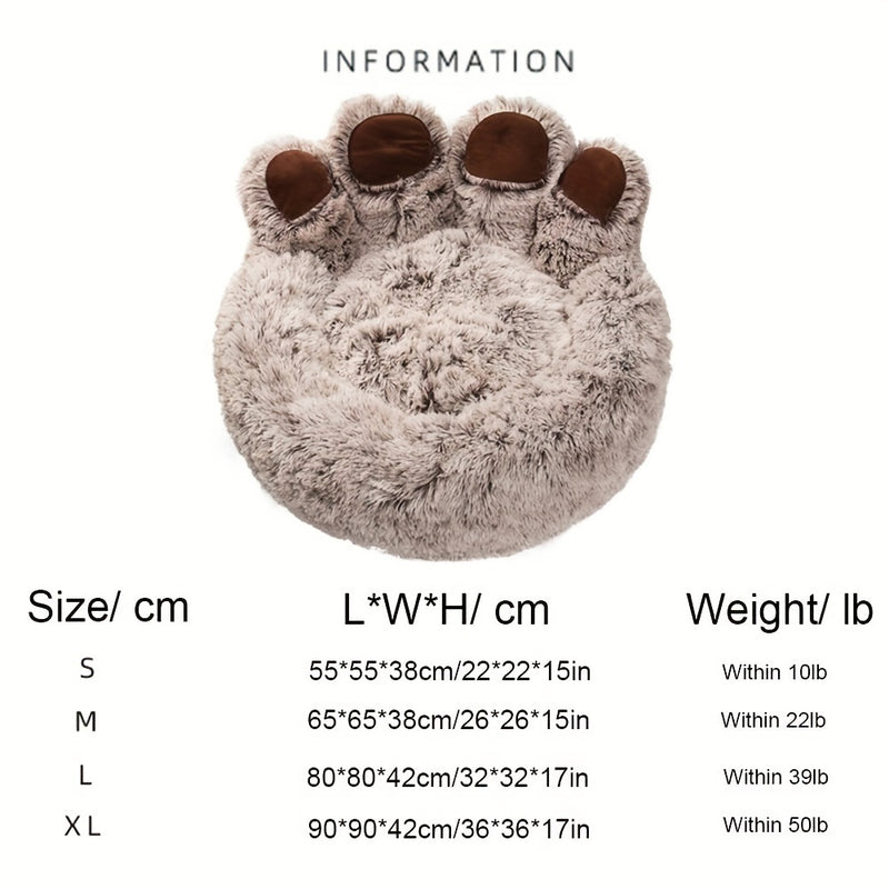 Comfortable Bear Bed for Dogs and Cats - Soft Sofa