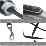 Portable telescopic collar for dogs